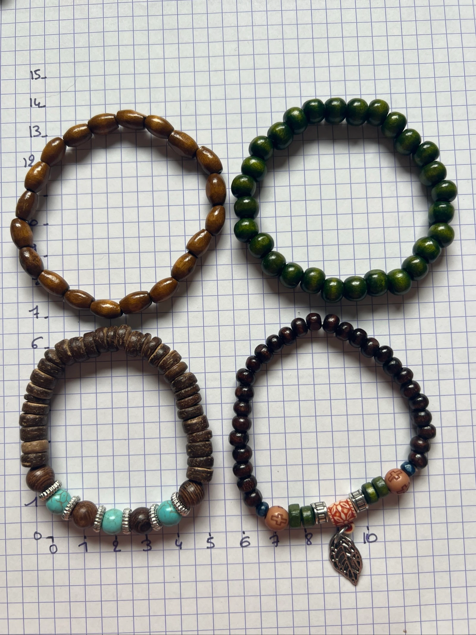Lot de 4 bracelets